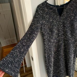 Navy Dress with White Specks